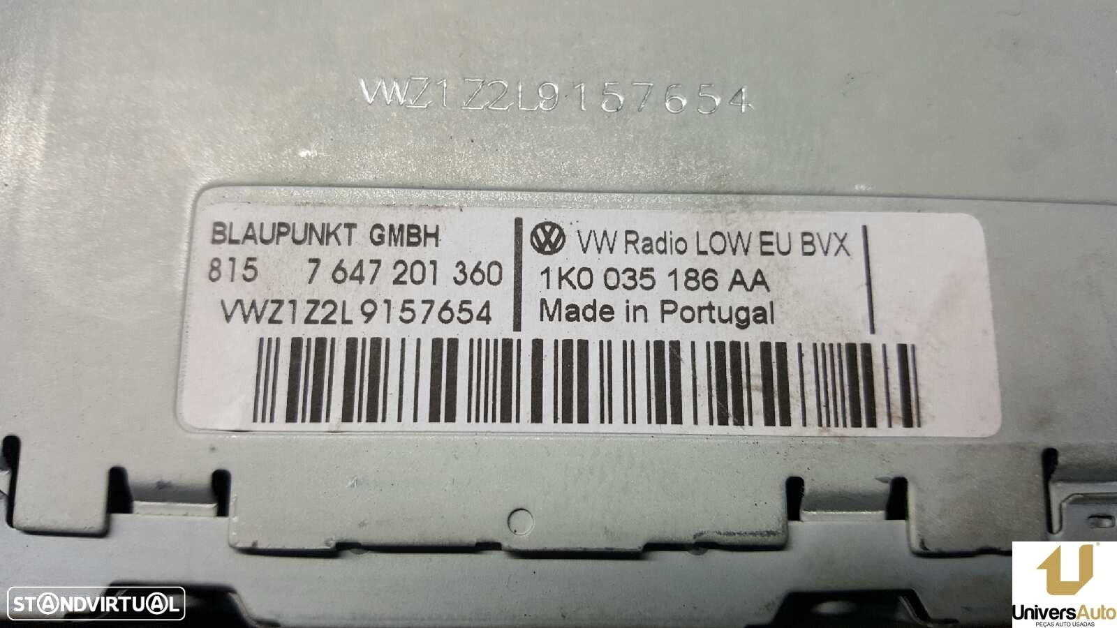 SISTEMA AUDIO / RADIO CD VOLKSWAGEN GOLF VI (5K1) ADVANCE - 4