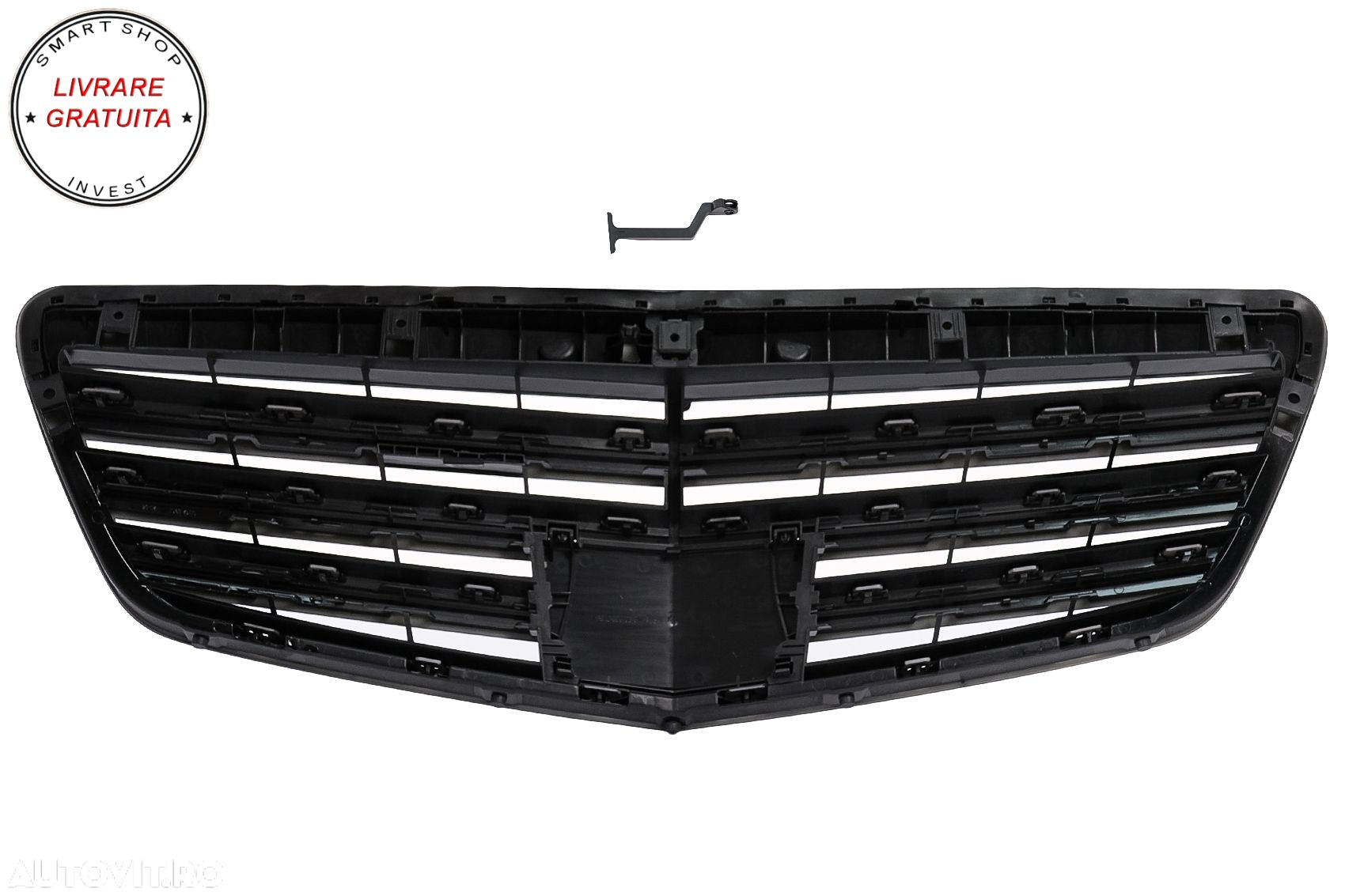 Grila Centrala Mercedes S-Class W221 Facelift (2010-2013) S63 S65 Piano Black Desi- livrare gratuita - 3