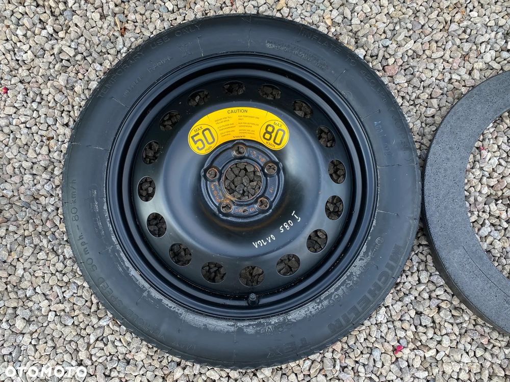 VOLVO S80 I 2.0T 1998- KOŁO ZAPASOWE DOJAZDOWE KLUCZ LEWAREK R17 5X108 - 5