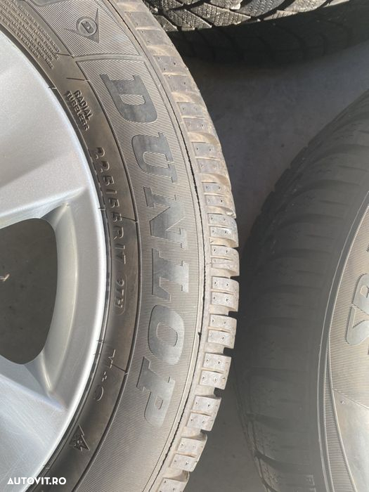 Vand jante originale bmw seria 5 pe 17” cu anvelope dunlop de iarnă ca - 6