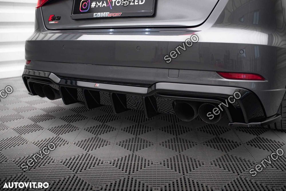Difuzor bara spate Audi S3 Sportback 8V 16-20 v30 - Maxton Design - 5