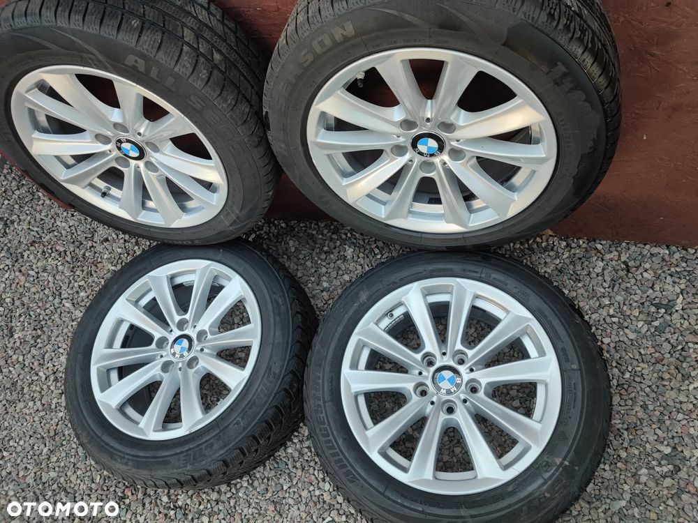 BMW F06 / F10 / F10N / F11 / F12 / F13 ORYGINALNY KOMPLET ALUFELG STYLING 236 4X17 8Jx17EH2+IS30 + OPONY ZIOMWE / WIELOSEZONOWE + CZUJNIKI TMPS O NR. 6 780 720 OEM W DOBRYM STANIE - 5