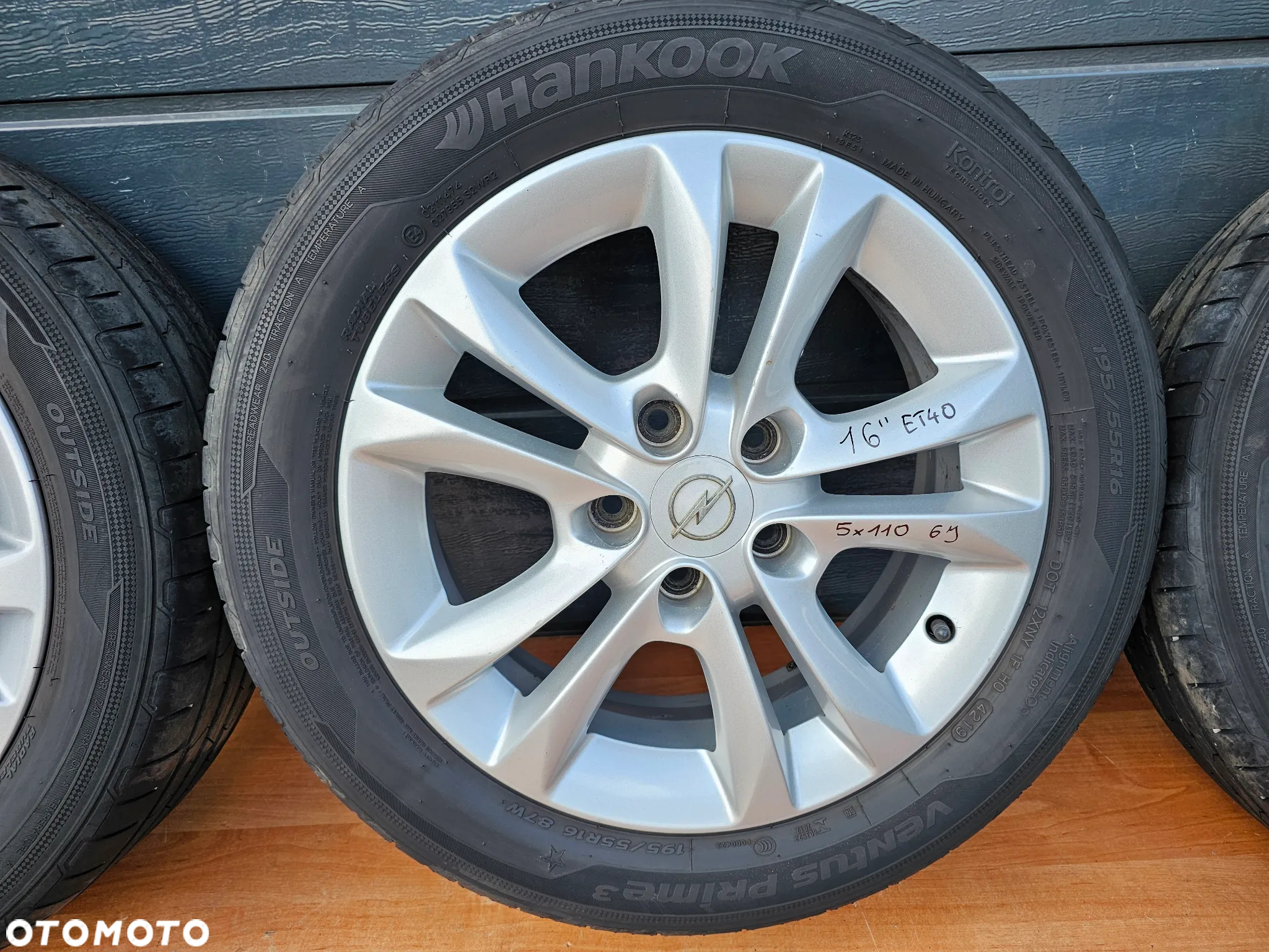 KOŁA FELGI ALUMINIOWE OPONY LETNIE OPEL VECTRA ASTRA ZAFIRA SIGNUM MERIVA 16" 5x110 ET40 195/55/16 - 7