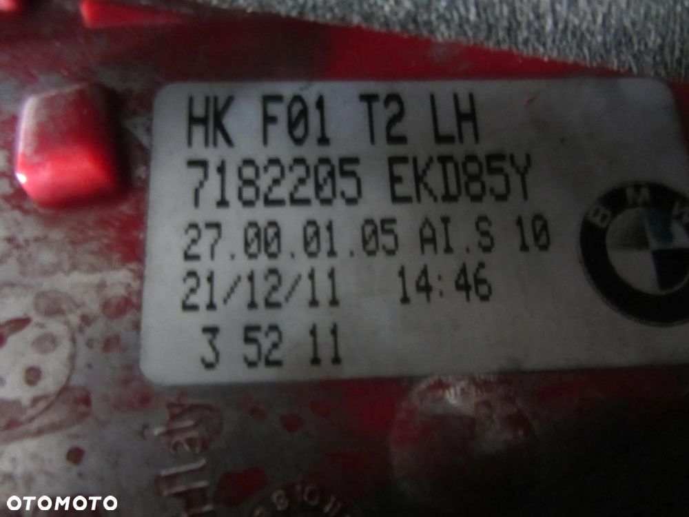 BMW 7 F01 F02 lampy tył komplet 7182197 7182198 7182205 7182206 Europa - 7