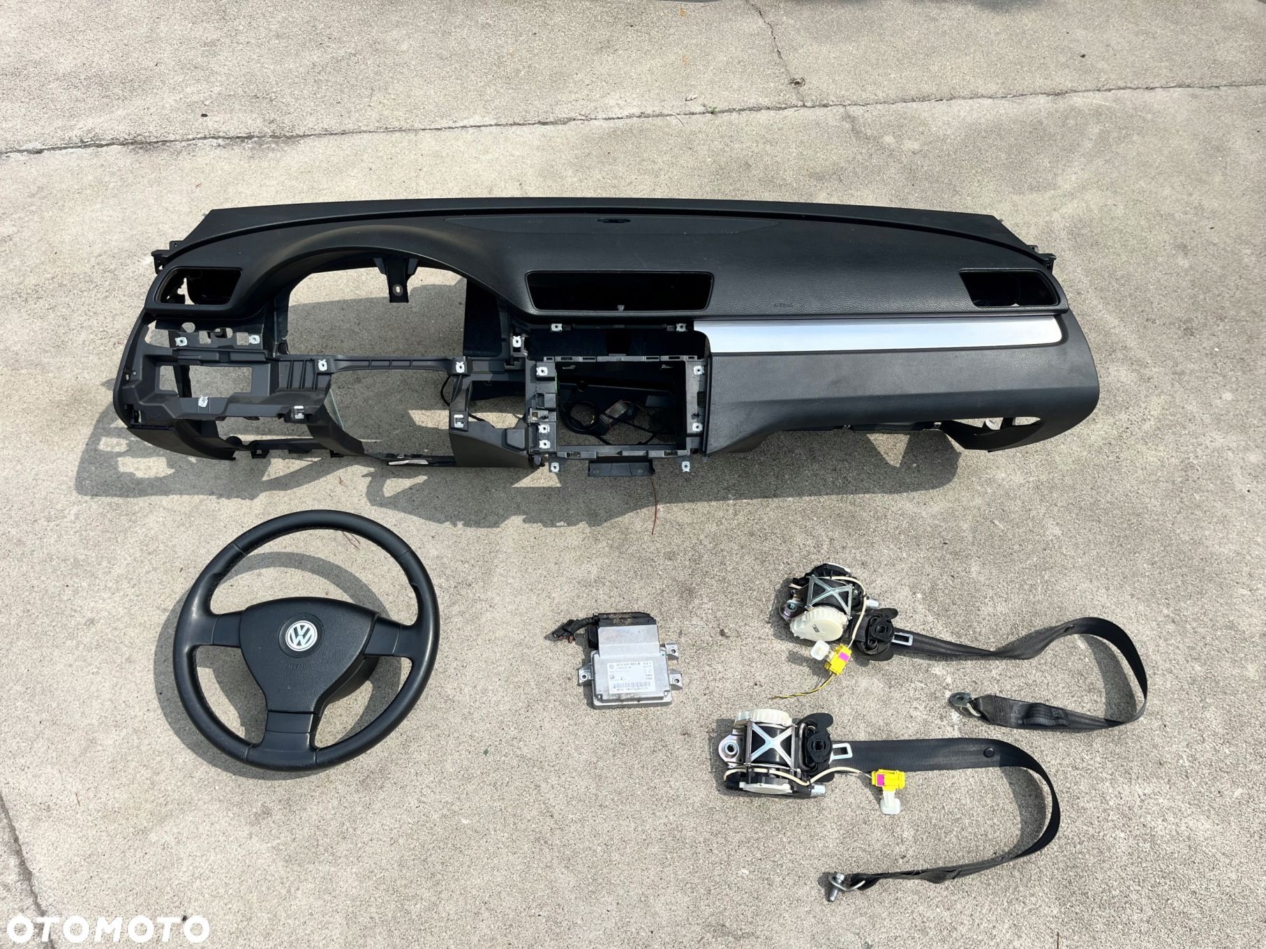 Konsola Poduszki Pasy Airbag VW Passat B6 Demontaż - 1