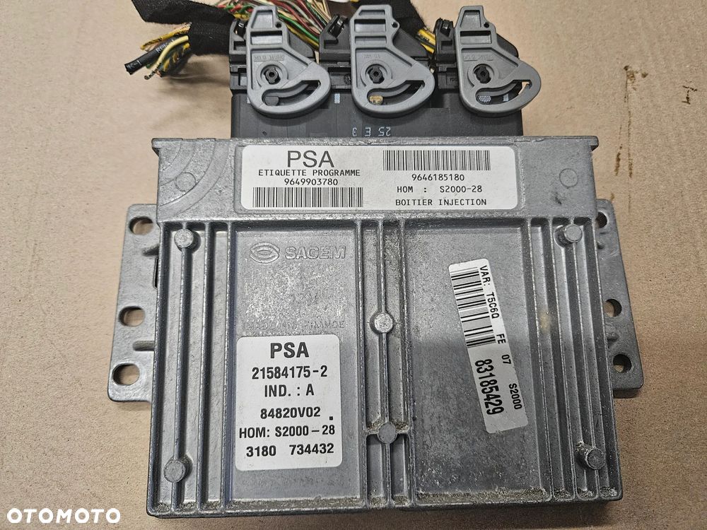 Peugeot 207 307 Citroen C4 1.4 8v  komputer sterownik silnika 9649903780 - 1