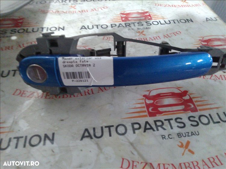 maner exterior usa dreapta fata skoda octavia 2 - 1