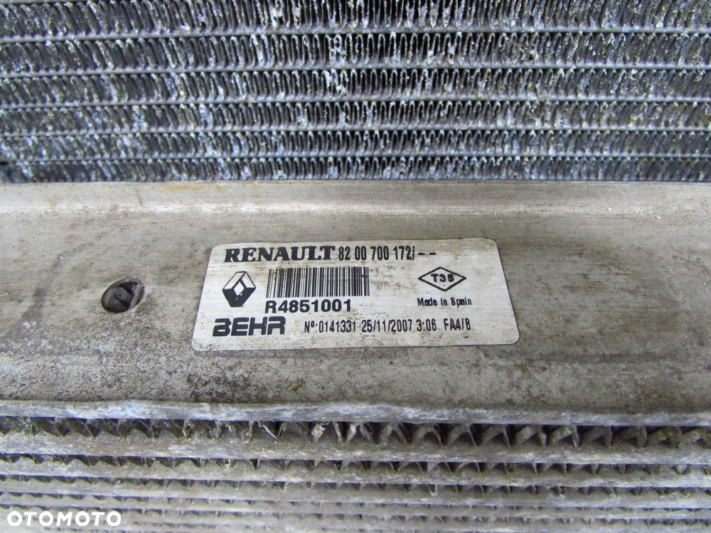 RENAULT SCENIC II MEGANE II 1.5 DCI 02-09 CHLODNICA INTERCOOLER WENTYLATOR KPL 8200700172 8200357536 - 5
