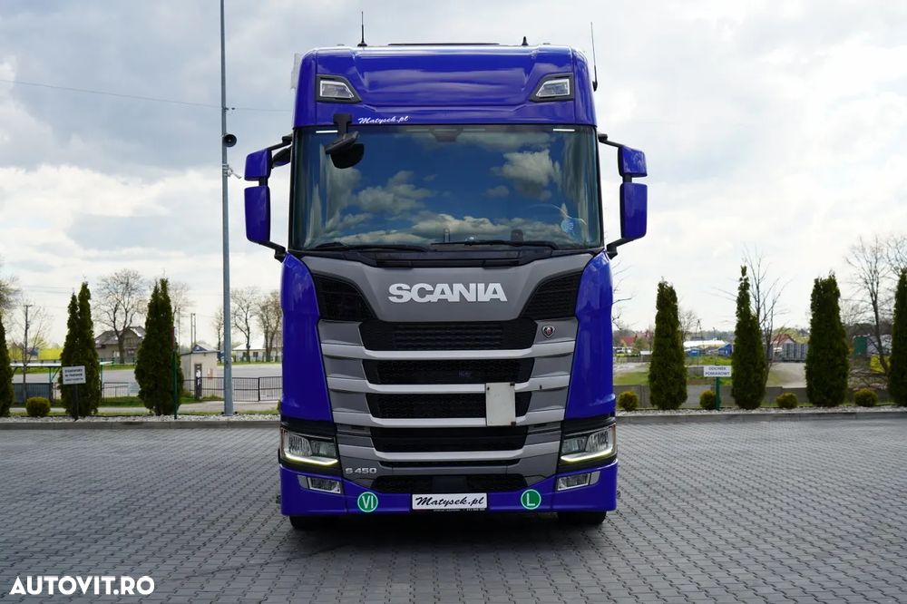 Scania S 450 / SOLO / CORTINĂ / 6x2 / ACOPERIȘ RIDICABIL / PUNȚĂ RIDICABILĂ / - 9