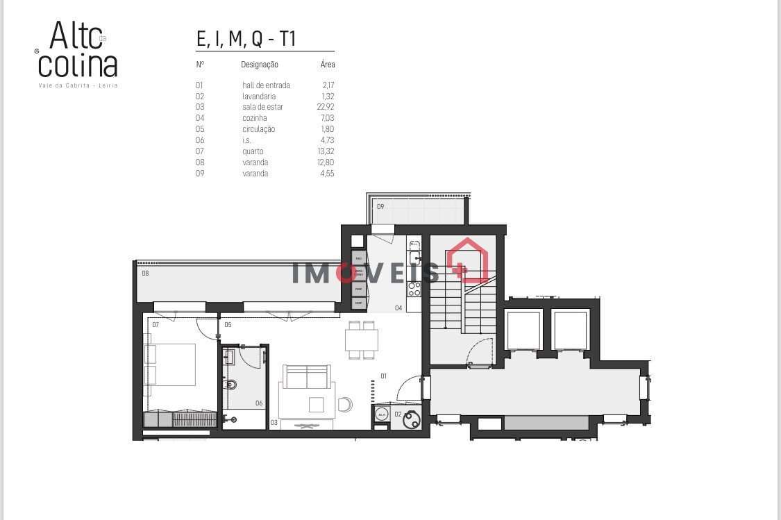 Apartamento T1 - Alto da Colina  -  Leiria - Grande imagem: 3/13