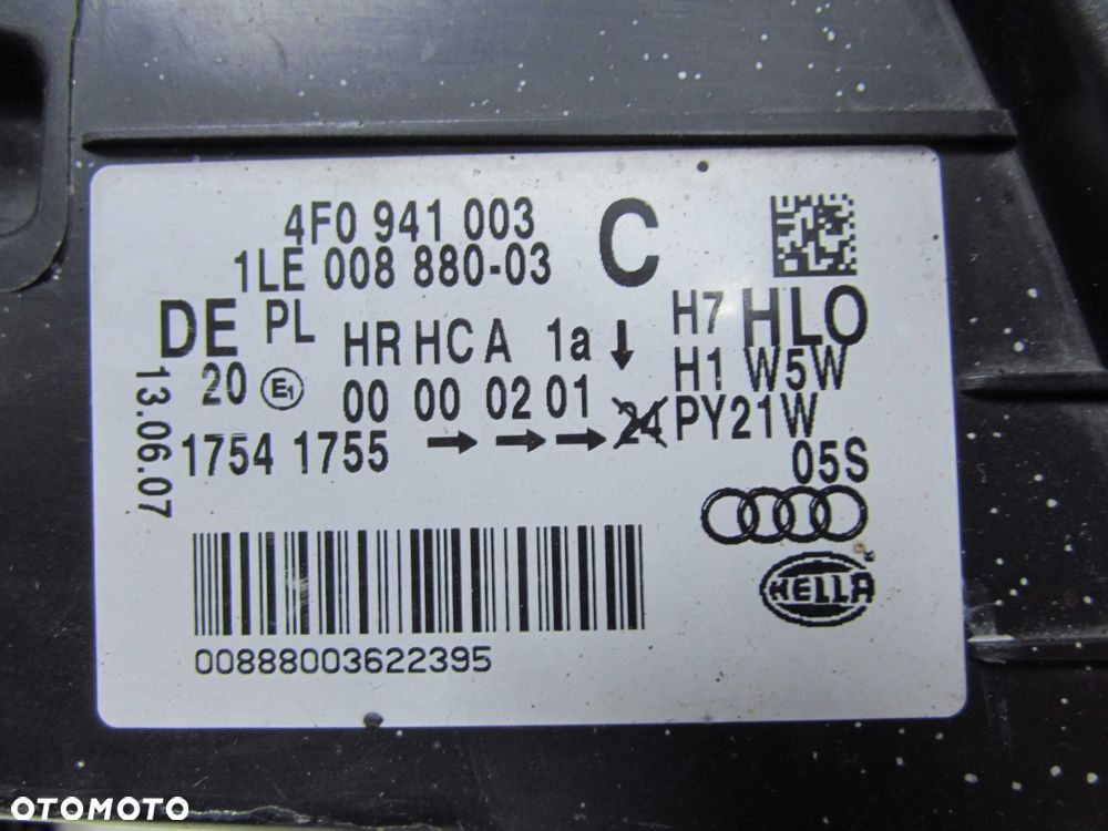 AUDI A6 C6 04-11 LAMPA REFLEKTOR PRZOD LEWY 4F0941003C UK - 6