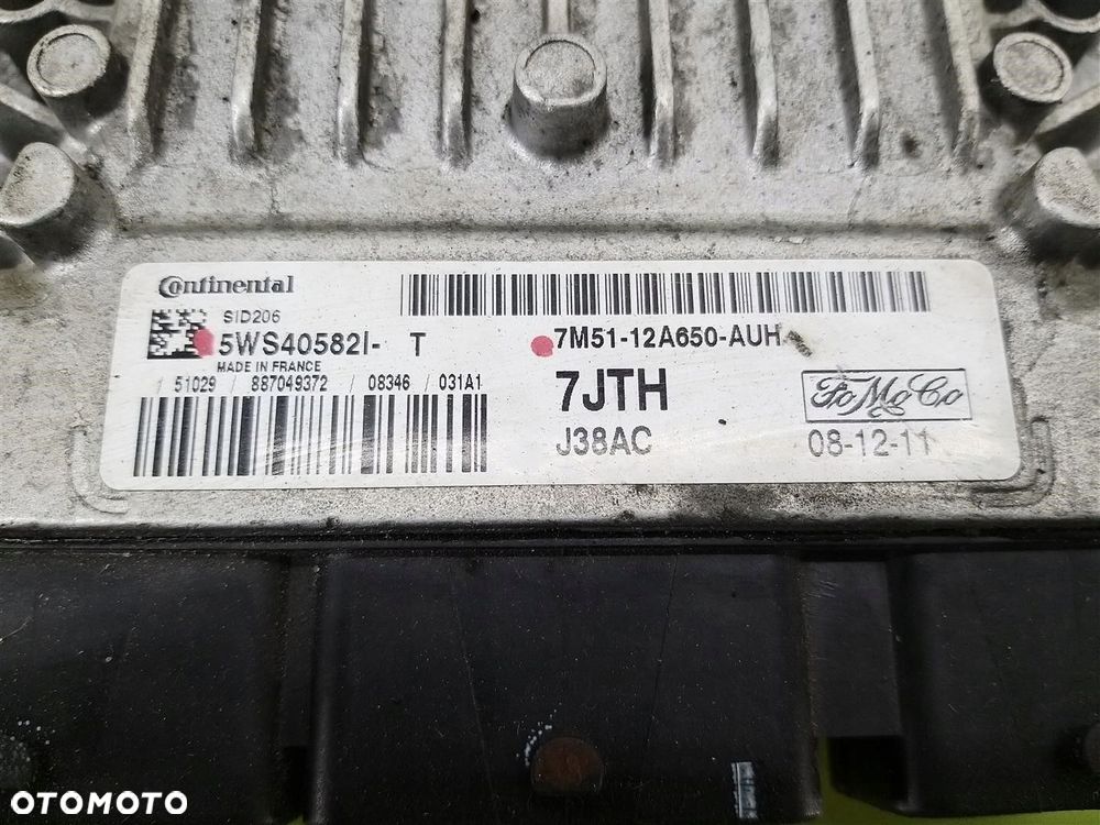 Komputer sterownik silnika Ford C-MAX I 2003-2010 1,8 TDCI 7M5112A650AUH - 3