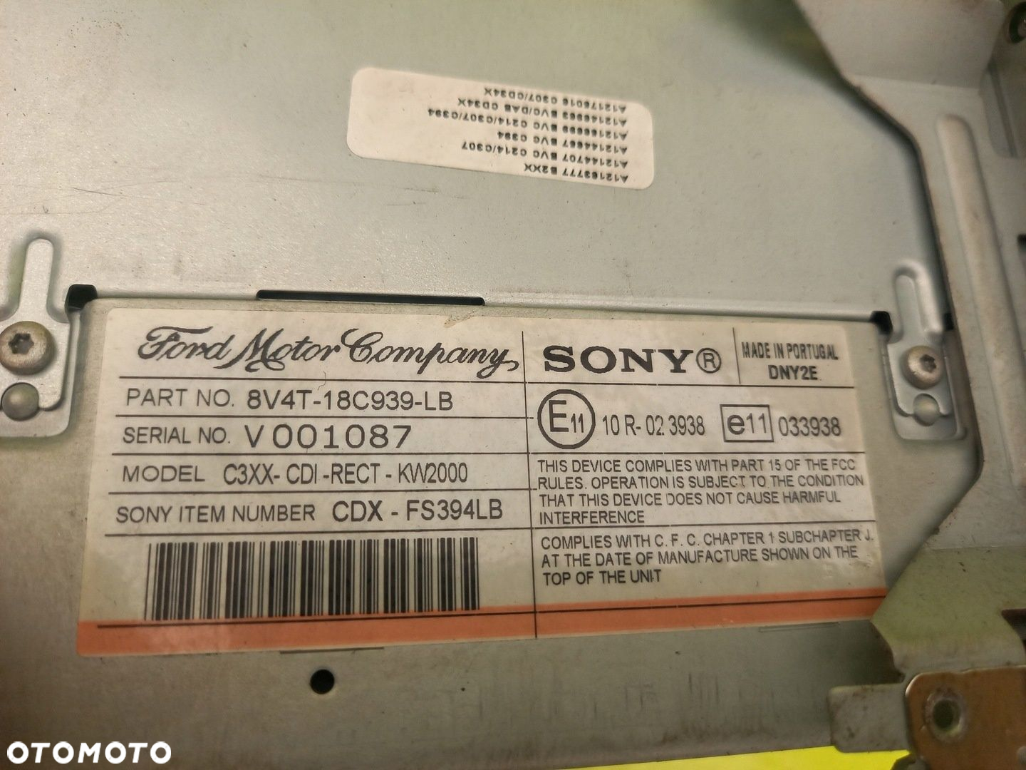 RADIO CD SONY FORD KUGA MK1 08R - 4