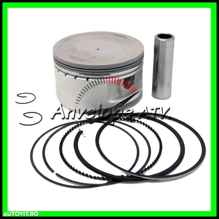 Piston atv LINHAI 300 72.5MM cu Teflon cu Segmenti Sigurante Bolt - 1
