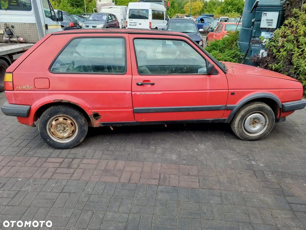 Volkswagen Golf II FL (87-92r.) 1.6 B 69KM. Silnik PN Skrzynia 4S12114 lakier G2 / LY3D.Cały na części. GWARANCJA !!! Przód Tył Zestaw Komplet Drzwi Klapa Zderzak Błotnik Maska Grill Atrapa Szyba Pas Lampa Lusterko Boczki Fotel Kanapa Kokpit Deska Rozdzielcza Przełącznik Włącznik Sterownik Przewody Wiązka Instalacja Moduł Komputer Czujnik Listwa Pompa Alternator Wtryski Głowica Rozrusznik Kompresor Sprzęgło Dwumas Silnik Skrzynia ABS Klimatyzacji Paliwa Wspomagania Kolektor Turbina Przepustnica Zawór Chłodnica Koło Hak Belka Sanki Zawieszenie Mcpherson Półoś Amortyzator Wydech Tłumik Zacisk Most - 3