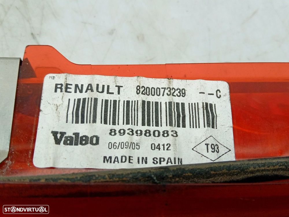 Luz stop adicional / 3º stop RENAULT Grand Scénic II (JM0/1_) - 4