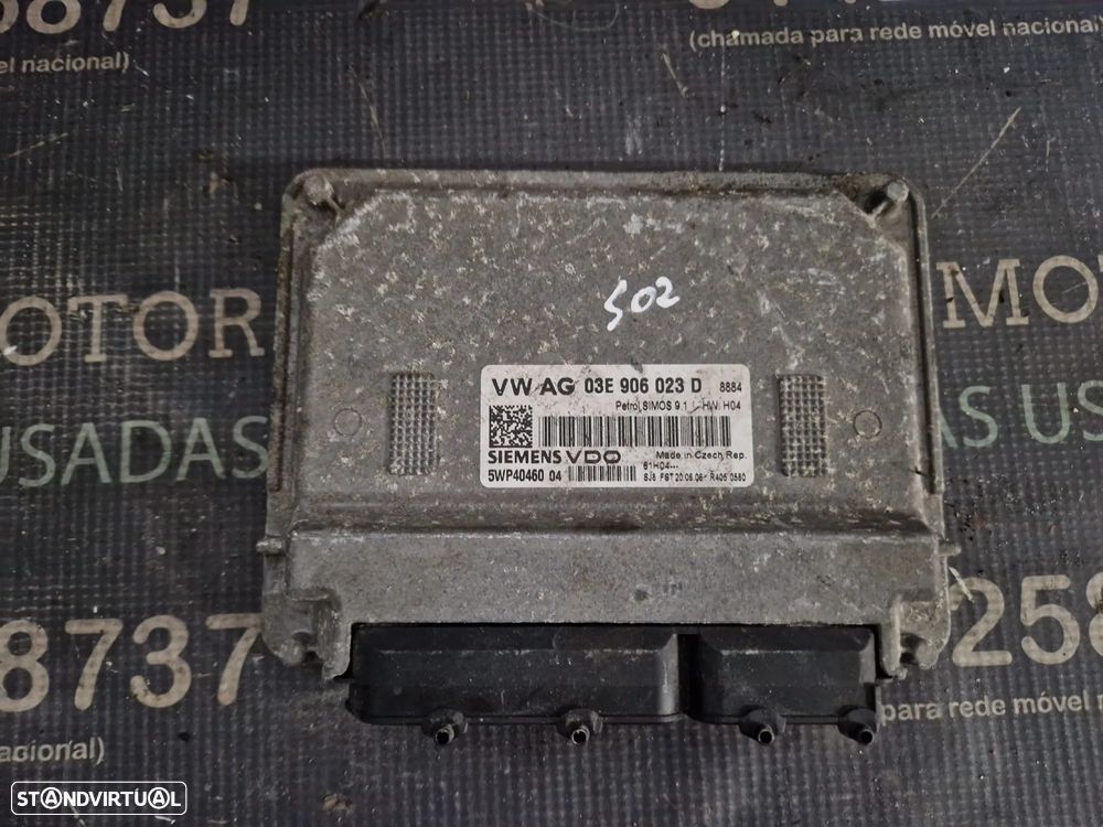 Centralina usada 03E906023D SEAT IBIZA 6L 1.2 12V 64CV