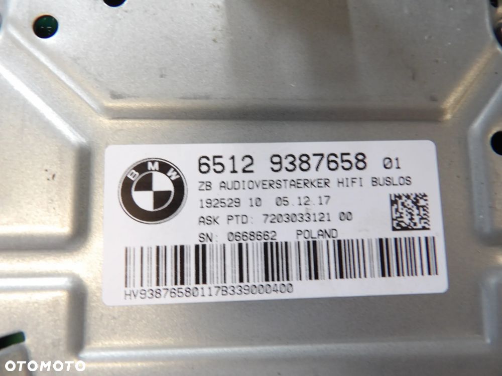 BMW - F33 - WZMACNIACZ AUDIO - 9387658 - 2