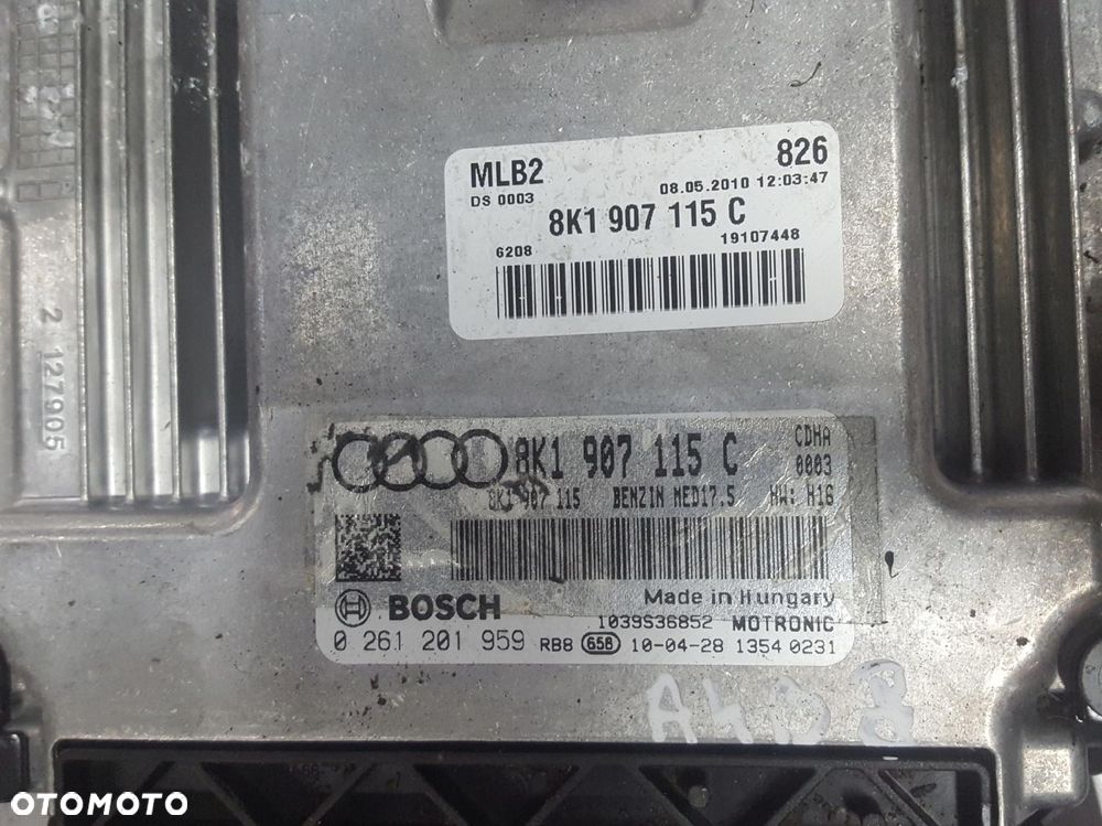 AUDI A4 B8 08-11r 1.8 TFSI CDH KOMPUTER SILNIKA 8K1907115C - 2