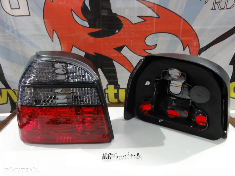 Farois Lexus VW Golf 3 / III Vermelho smoke C/ 2 anos de garantia - 6