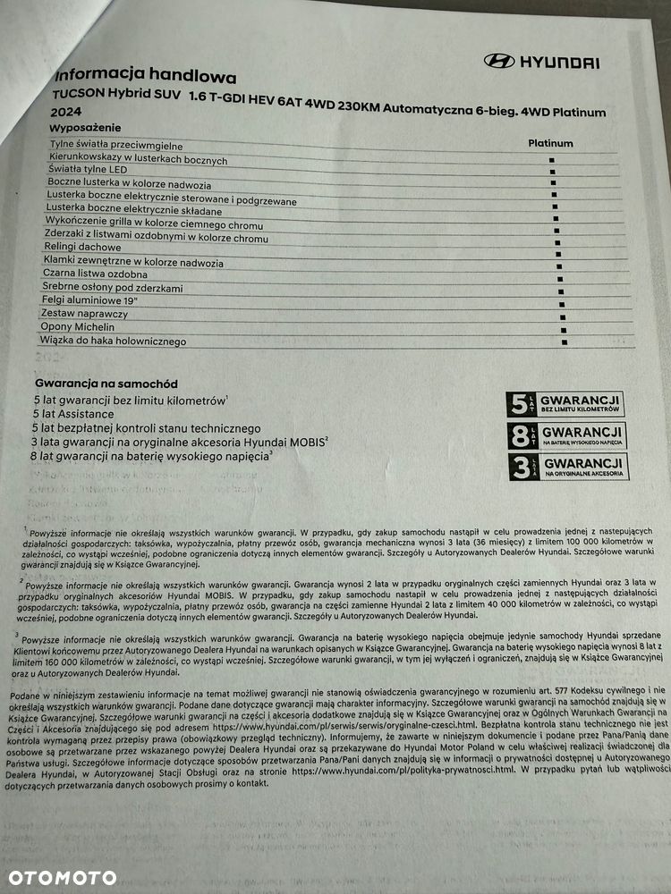 Hyundai Tucson 1.6 T-GDi HEV Platinum 4WD - 27