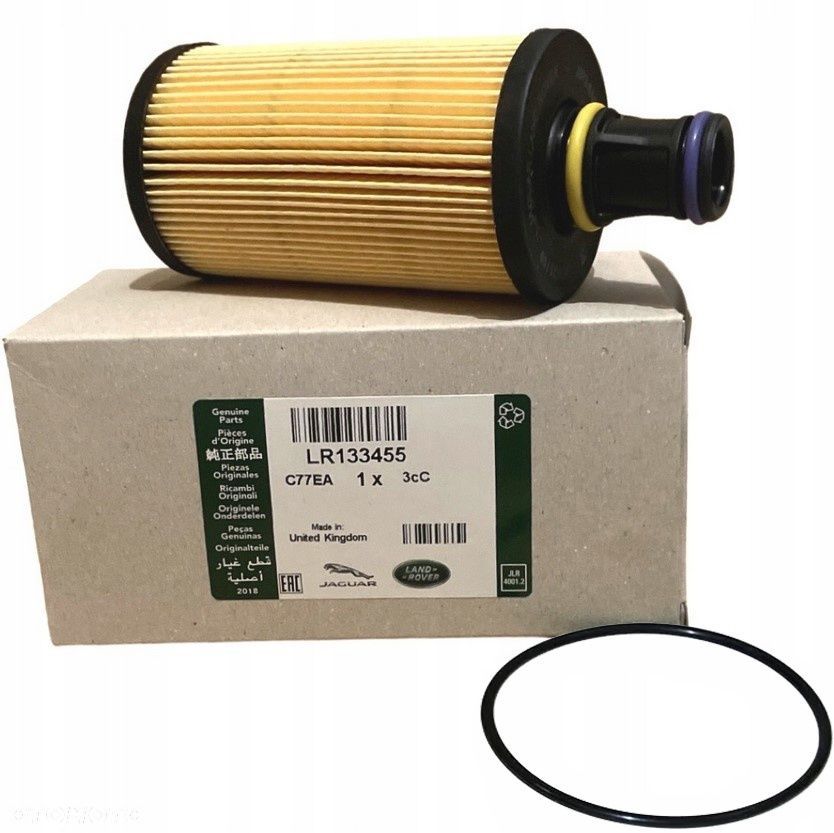 Filtr oleju Range Rover L405 L460 Velar L560 L494 L461 Discovery L462 L663 F-Pace x761 3.0d oryginal - 1