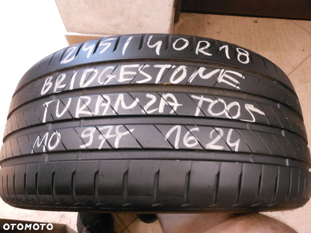Opona pojedyńcza 245/40r18 bridgestone turanza t005 6,2mm lato