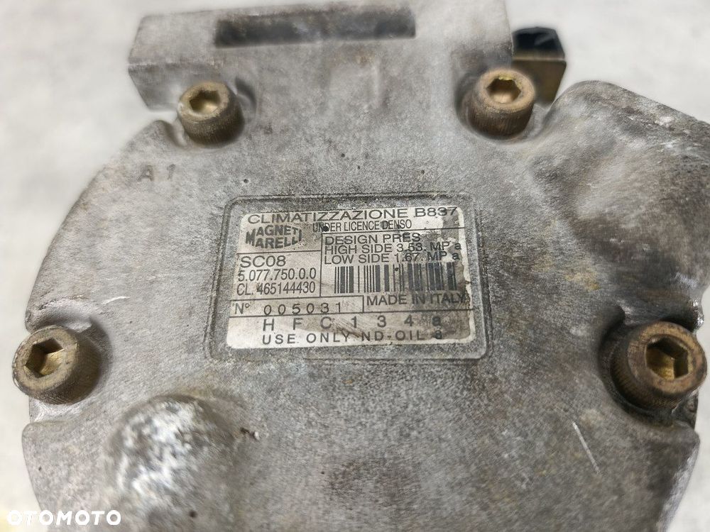 SPRĘŻARKA KLIMATYZACJI FIAT DOBLO I 465144430  5.077.750.0 MAGNETI MARELLI - 7