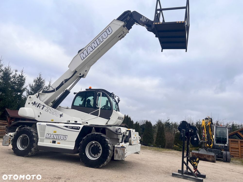 Manitou 2150 Mrt MANITOU ŁADOWARKA TELESKOPOWA Roto  widły kosz PILOT do sterowania  2016/17 1840 2540 2550 kolor od nowości biały Mercedes silnik manitou Roto Mrt 2150 - 38