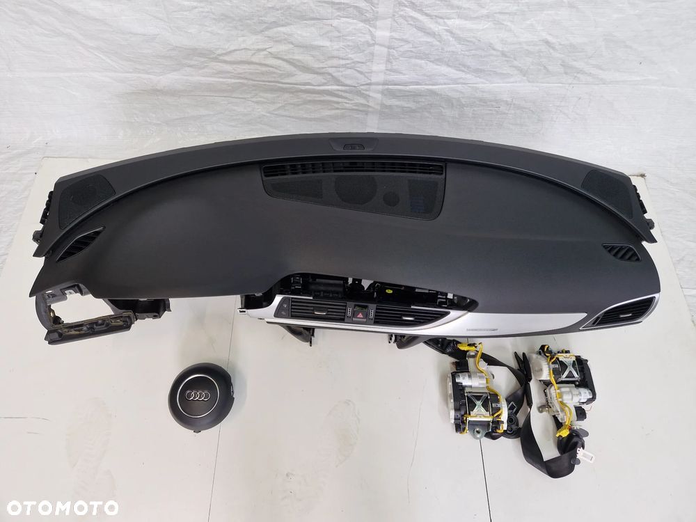 Audi A6 C7 Lift Konsola poduszki pasy Czarna Oryginał Demontaż 14r-18r - 2