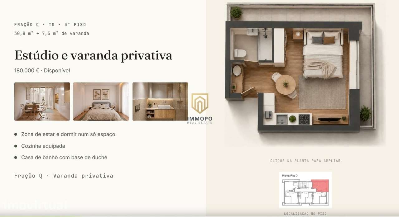 Apartamento T0 Venda em Perafita, Lavra e Santa Cruz do Bispo,Matosinh - Grande imagem: 2/2
