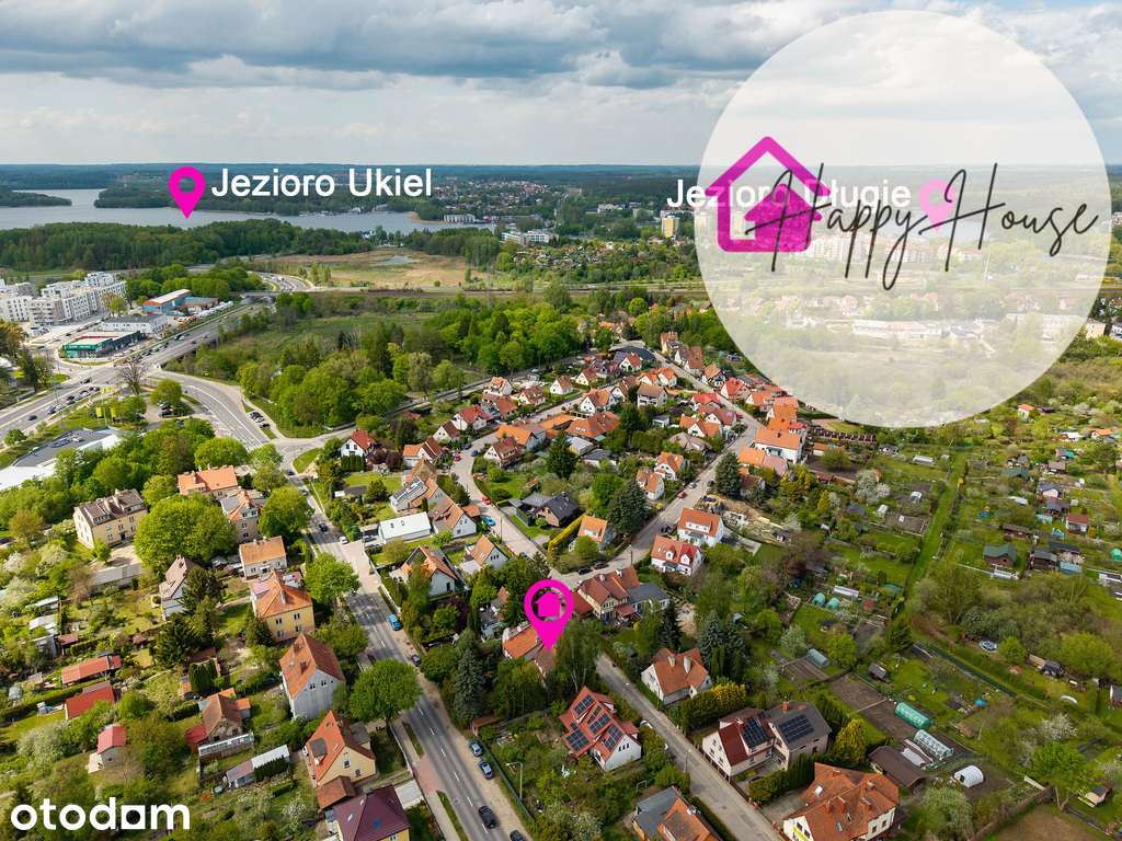 Bliźniak w centrum Olsztyna, kominek, 4 pokoje