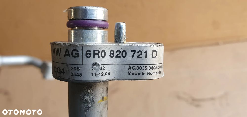 Przewód rurka klimatyzacji klimy VW Polo V 6R 1.4 6R0820721D - 7