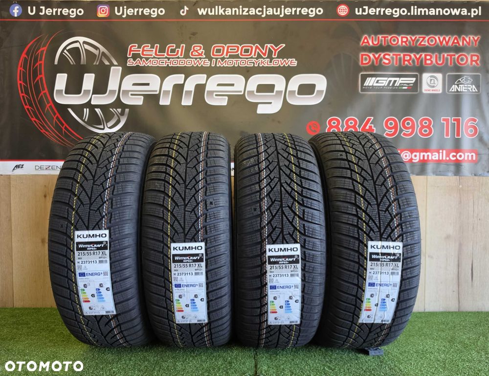 Koła zimowe MG ZS,HS 17x5x112 - Kumho WinterCraft Wp52+ 215/55/R17 + TPMS - 2