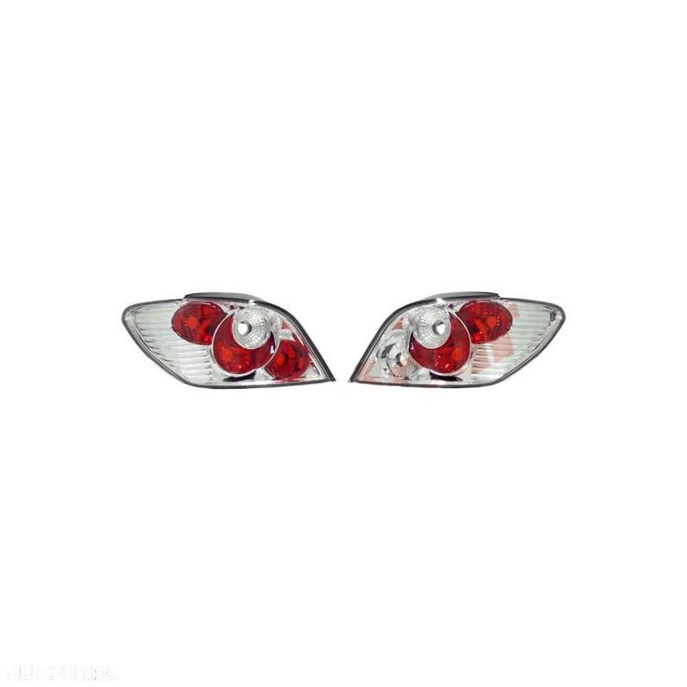 Set stopuri tuning lampa Peugeot 307 Hatchback 03.2001-09.2005 Dreapta+stanga, transparent+silver - 1