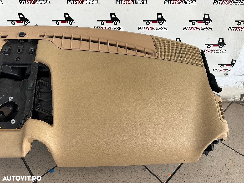 Kit Airbag complet PORSCHE CAYENNE (92A) beige crem plansa bord piele volan centuri cortina airbag 2010-2016 - 6