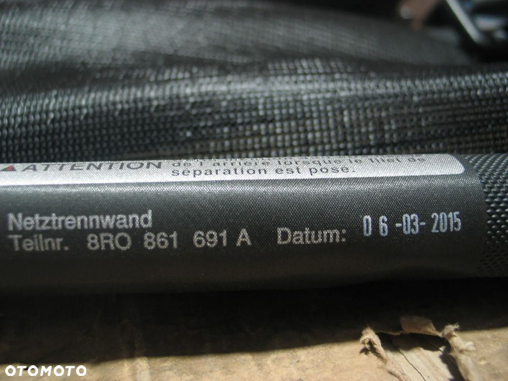 siatka bagażnika + pokrowiec audi Q5 1 I 08-16r. 8R 8R0 8R0861691A - 6