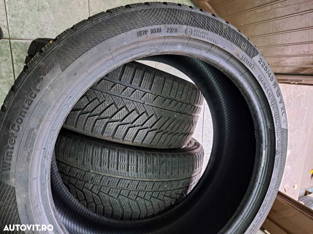 4 anvelope 225/45 R18 Continental + Hankook - 4