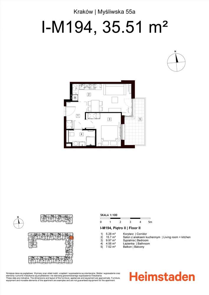 2-pokojowe | 35.51 m2 | Balkon | Internet w cenie | Bez prowizji
