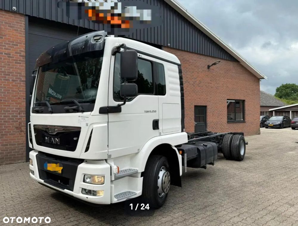 MAN TGM 15.250 pod lawetę laweta 15500kg rama do zabudowy 12.250 18.250 TGL KLIMA z Holandii SUPER STAN OKAZJA TOP1 - 1