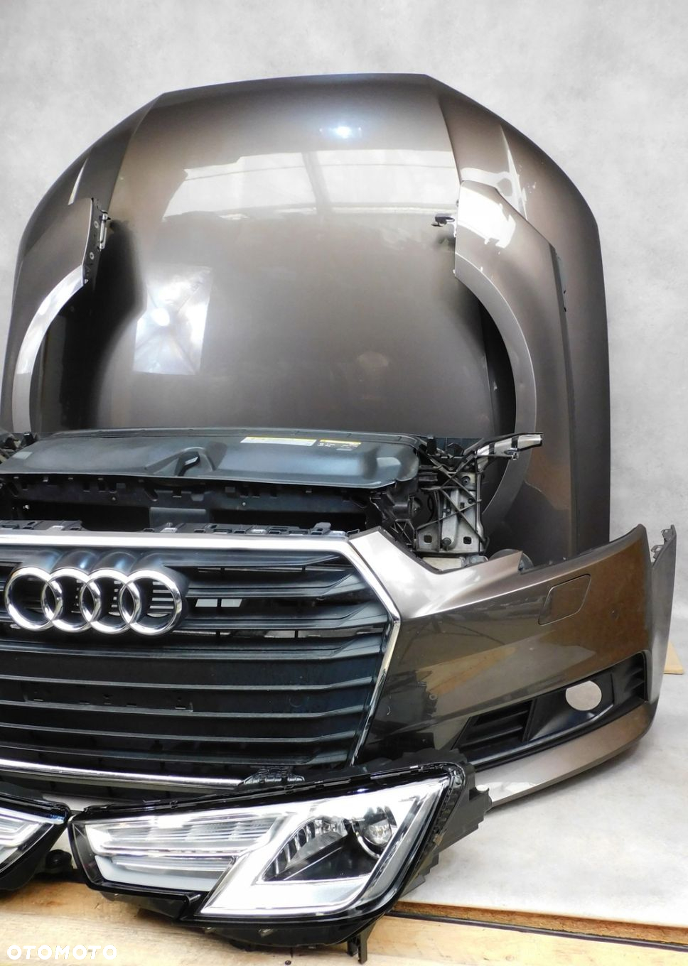 AUDI A4 B9 8W KOMPLETNY PRZÓD ZDERZAK LAMPY MASKA PAS - 3