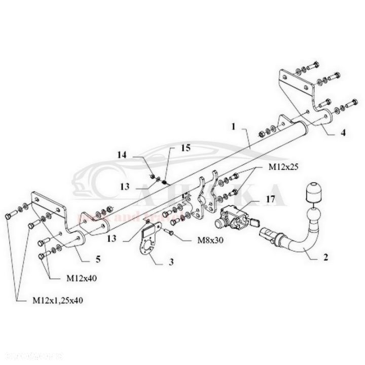 Hak Holowniczy Automat Do Kia Rio Ii Sedan 2005-2009 - 3