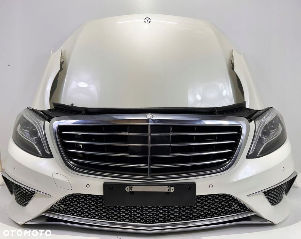 MERCEDES S KLASA W222 AMG ZDERZAK MASKA CHŁODNICE - 1