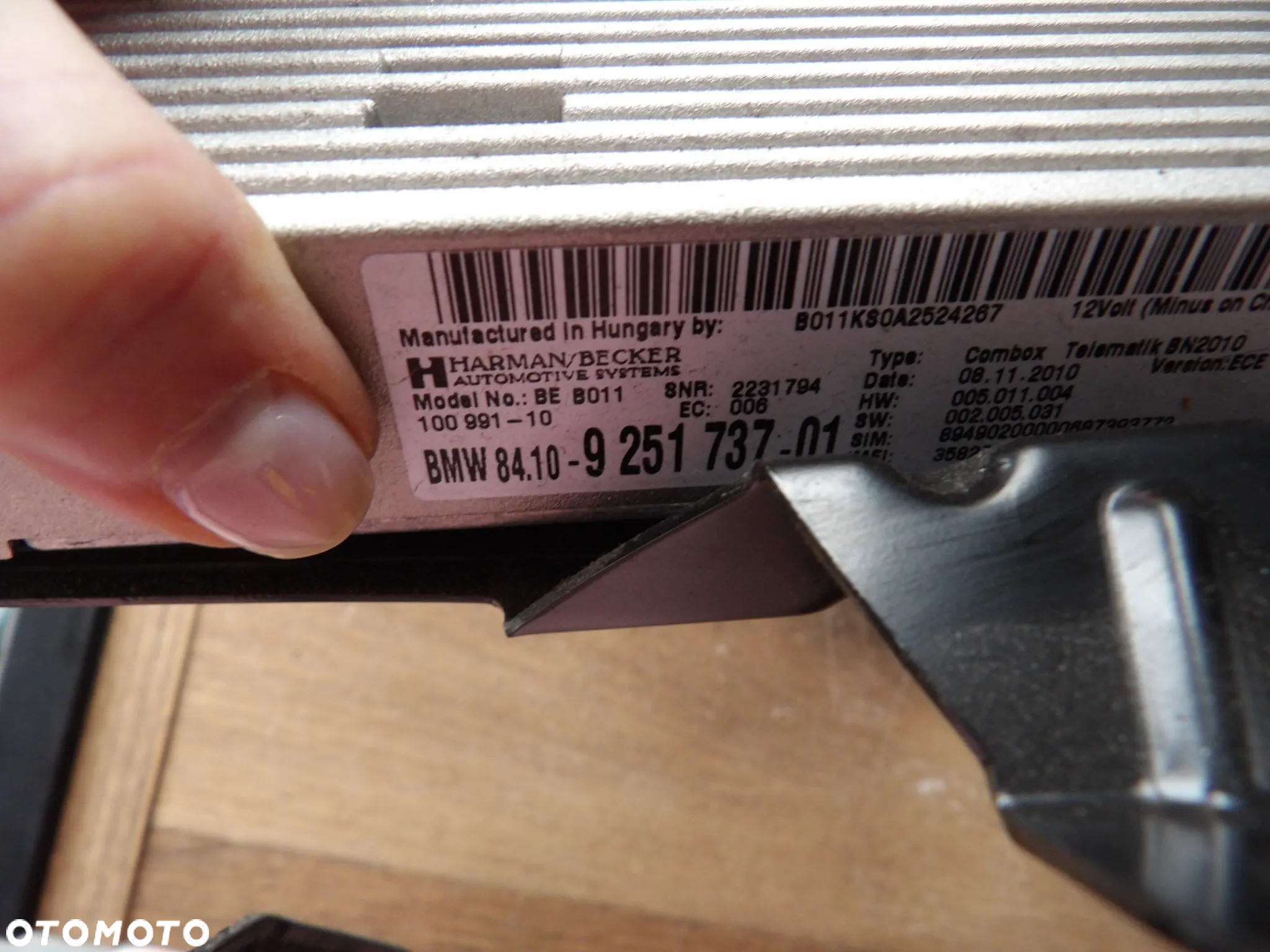BMW - F11 - WZMACNIACZ , MODUŁ COMBOX BLUETOOTH - 9251737 - 2