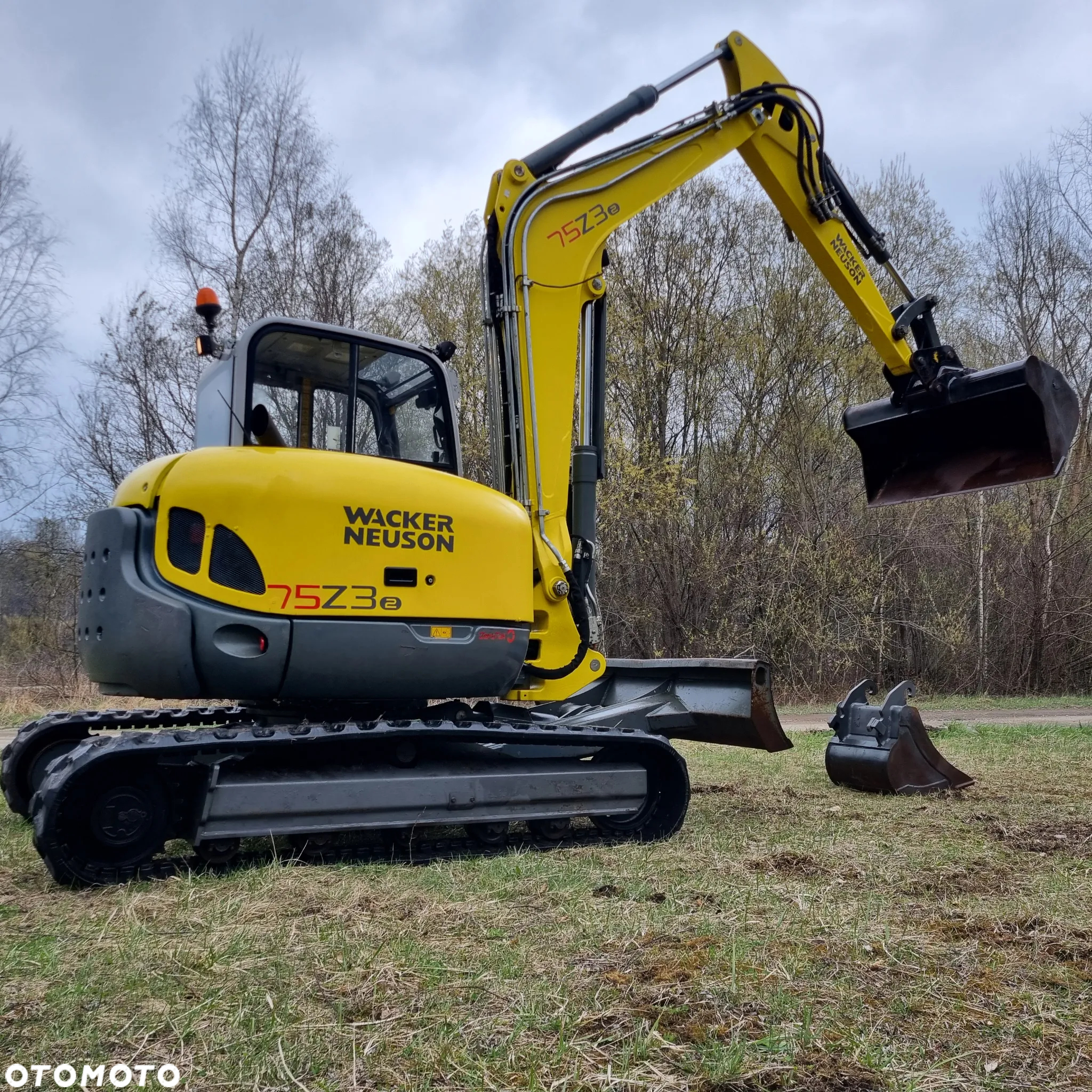 Wacker Neuson 8 ton Koparka Gąsienicowa 75Z3- komplet łyżek!- 2015r IMPORT NORWEGIA Klima jak Nowa - 13