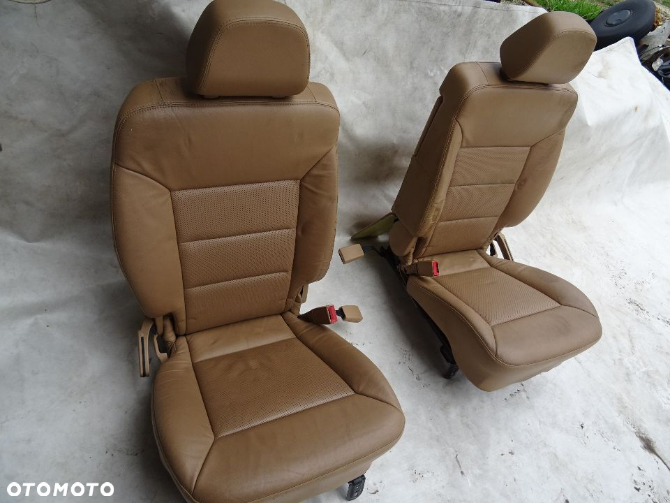 OPEL SIGNUM VECTRA C FOTELE TYŁ MULTICONTOUR SKÓRA JASNA BEŻ TAPICERKA BOCZKI - 6