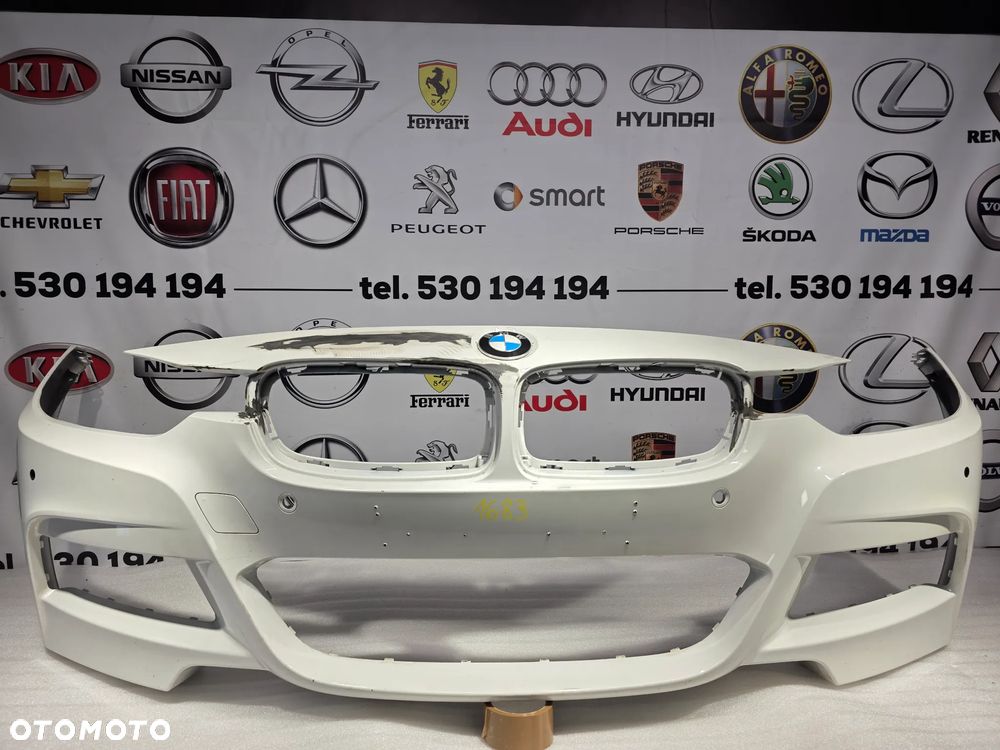 BMW F30 / F31 LIFT M-PAKIET 15- ZDERZAK PRZEDNI PRZÓD BEZ SPRYSKÓW NA 4xPDC , NR 8067873 , NR AUKCJI NZ1683 - 1