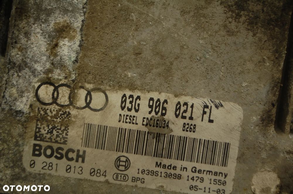 STEROWNIK SILNIKA + WIĄZKA 03G906021FL AUDI A3 8L 1.9 TDI BLS SKODA SEAT VW GOLF V - 3