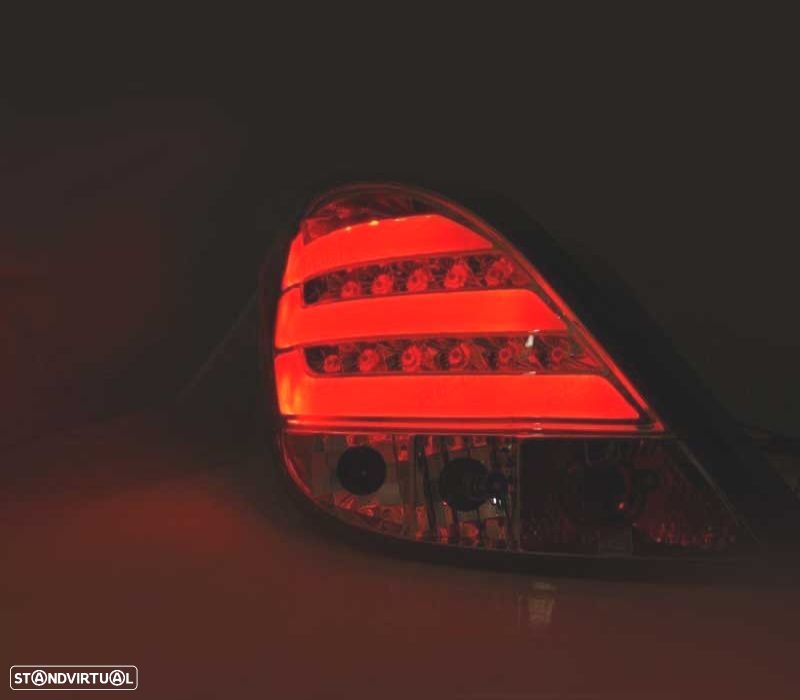 FAROLINS TRASEIROS LED PEUGEOT 207 06-09 FUMADO - 3
