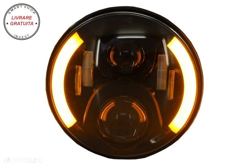 Faruri Full LED CREE Jeep Wrangler JK (2007-2017) Mercedes G-Class W463 (1989-2017- livrare gratuita - 6